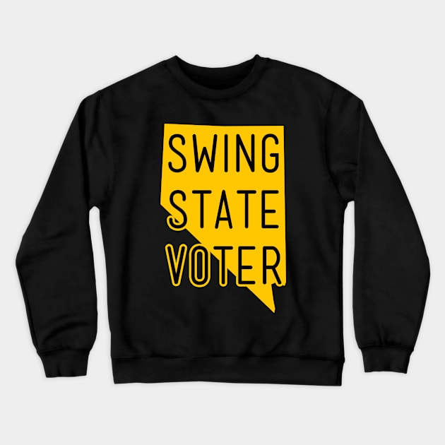 Swing State Voter - Nevada Crewneck Sweatshirt by brkgnews